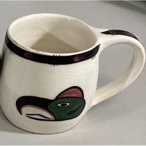 Vintage 1960s David Lambert Potteries First Nations Haida Canada #45 Skookum Mug - Picture 6 of 7